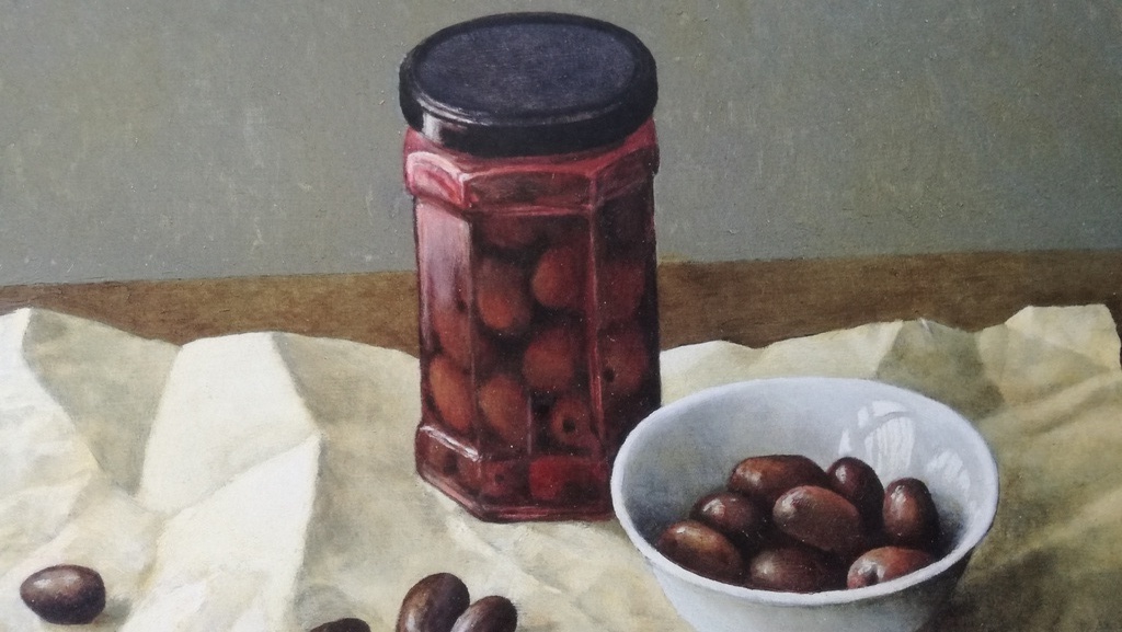 Fred de Heij, Giclee, Stilleven met olijven, ingelijst kopen? Bied vanaf 30!