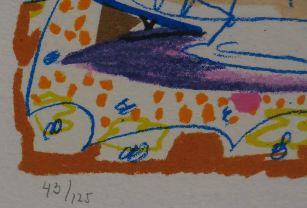 Kees Salentijn: Litho, Zonder titel - Ingelijst kopen? Bied vanaf 40!