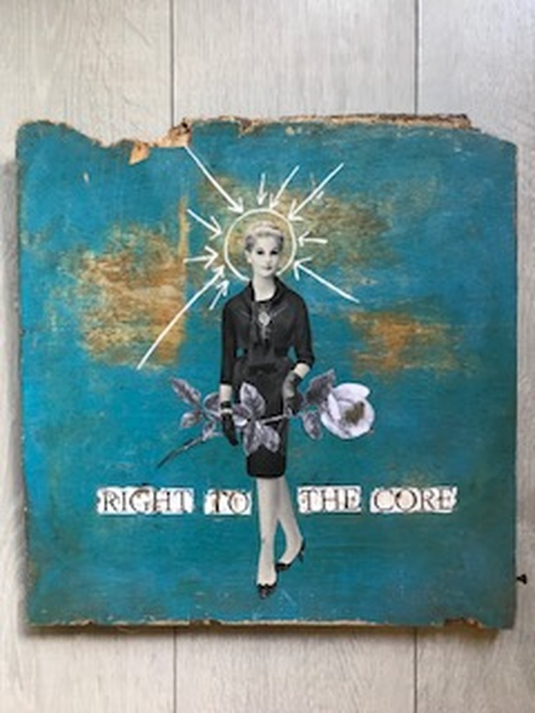 Shila Oringer - Shila Oringer - Right to the core - Mixed Art verkocht voor € 100!