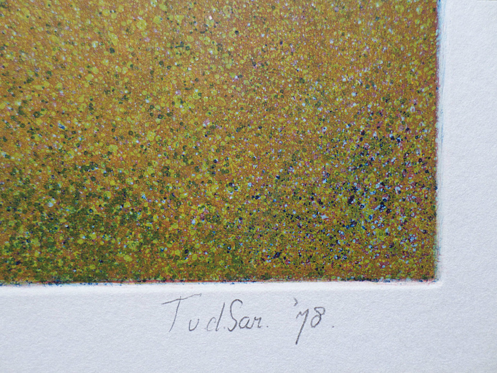 Tiny van der Sar - Strandtent, kleurenets/aquatint kopen? Bied vanaf 40!