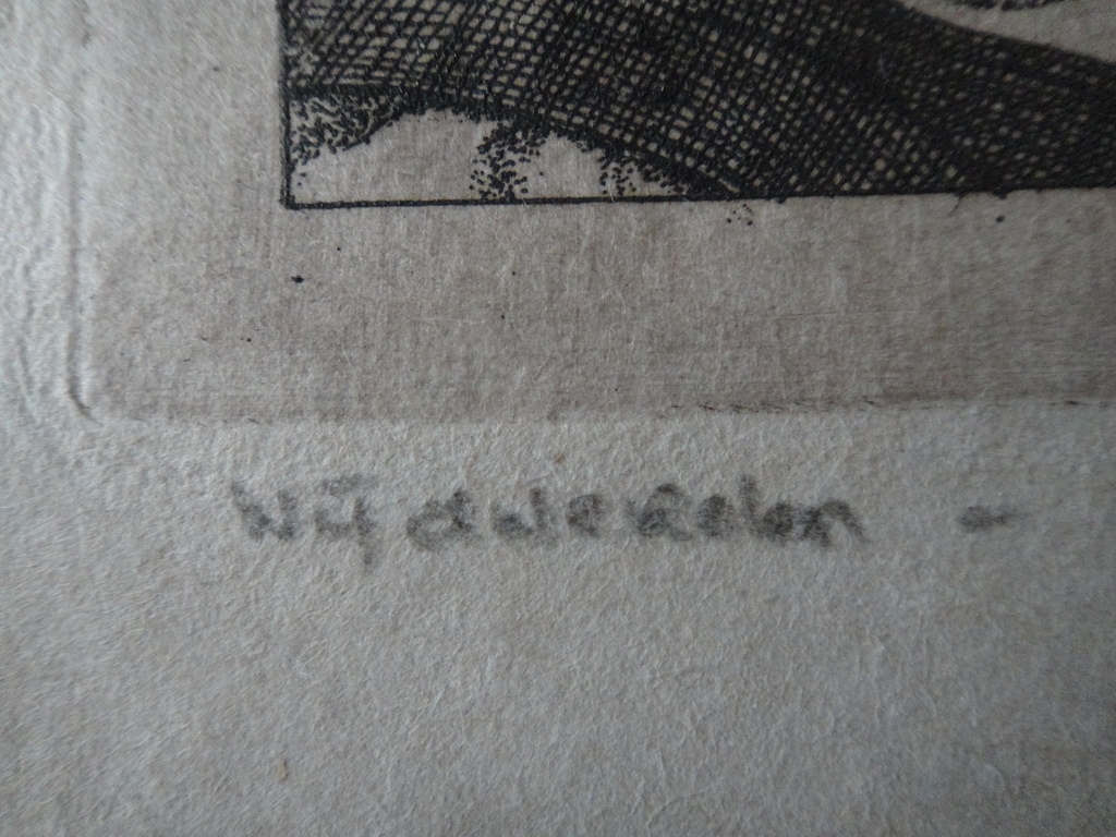 Carla Kleekamp, ets , 'wij dwerelen' ets en gedicht kopen? Bied vanaf 1!