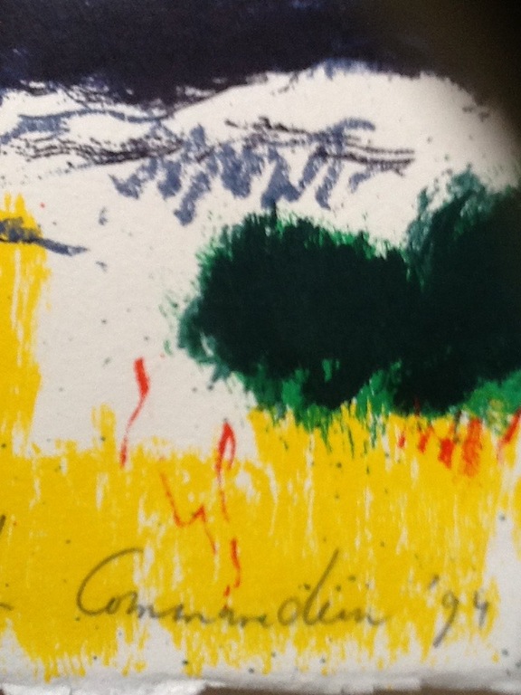 Jan Commandeur, zeefdruk gesigneerd, oplage 58/110 kopen? Bied vanaf 65!