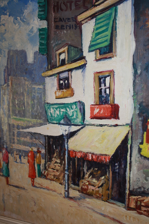 Zoltan Forrai - STRAATJE in PARIJS olieverf verkocht voor € 120!