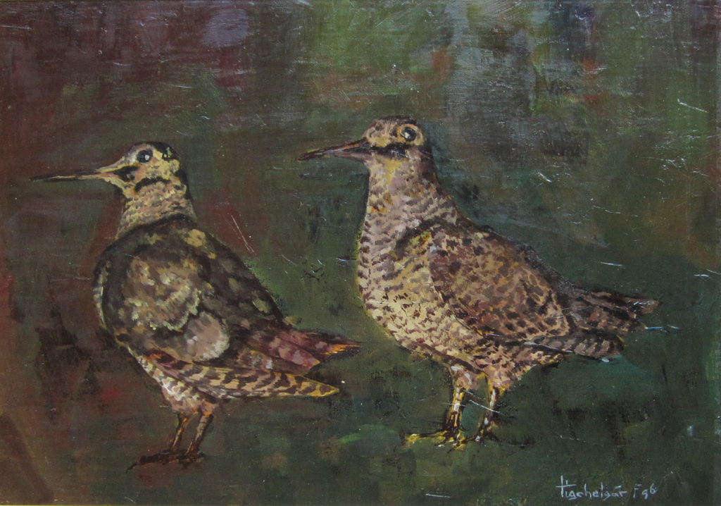 André Tigchelaar: Olieverf, Houtsnippen kopen? Bied vanaf 1!