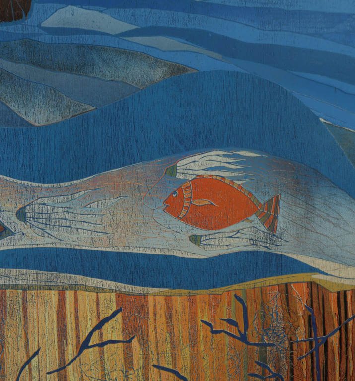 Antje Veldstra: Houtdruk, Albert - Ingelijst (Groot!) kopen? Bied vanaf 35!