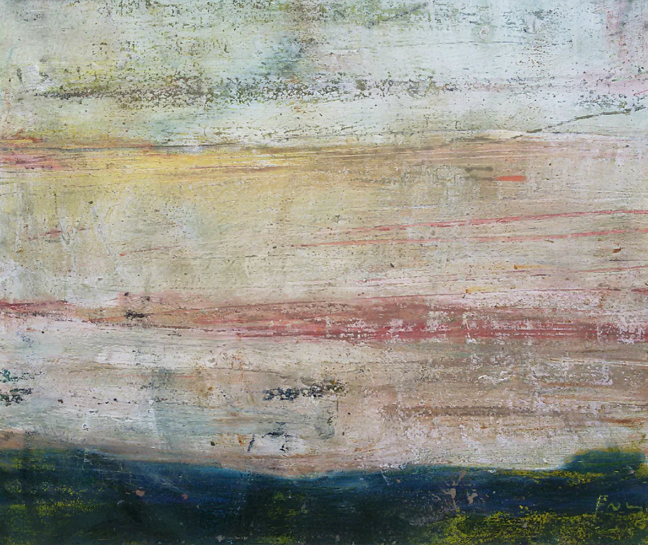 Laatste keer: Thea Figee - Abstract landschap, olieverf (prachtig ingelijst) kopen? Bied vanaf 150!