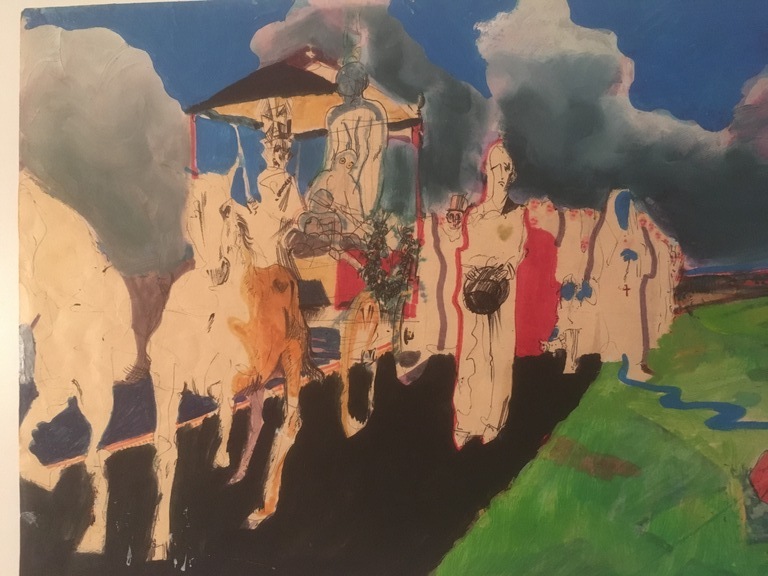 Onbekende Kunstenaar - Gemengde techniek - Processie zonder titiel. kopen? Bied vanaf 1!