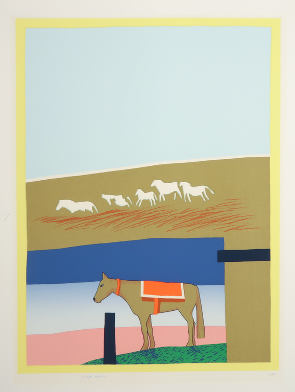 Harrie Gerritz: Zeefdruk, Wild horses kopen? Bied vanaf 1!