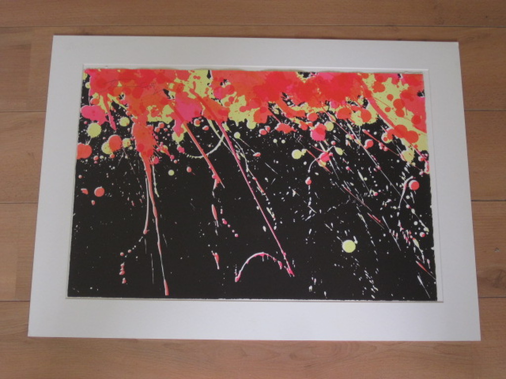 vroege 1974 Walasse Ting (1929-2010) COBRA Litho "Fireworks"  handgesigneerd kopen? Bied vanaf 1!