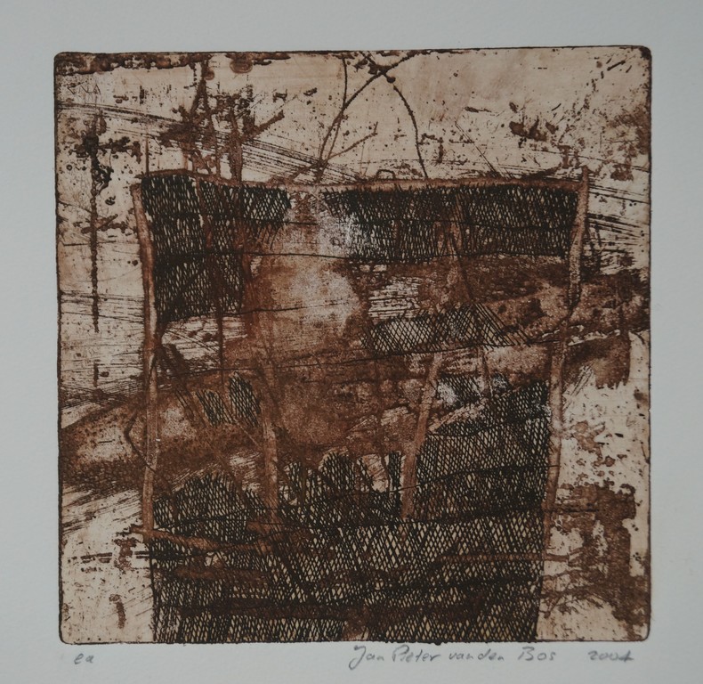 Jan Pieter van den Bos - gesigneerde ets - 2004 kopen? Bied vanaf 1!