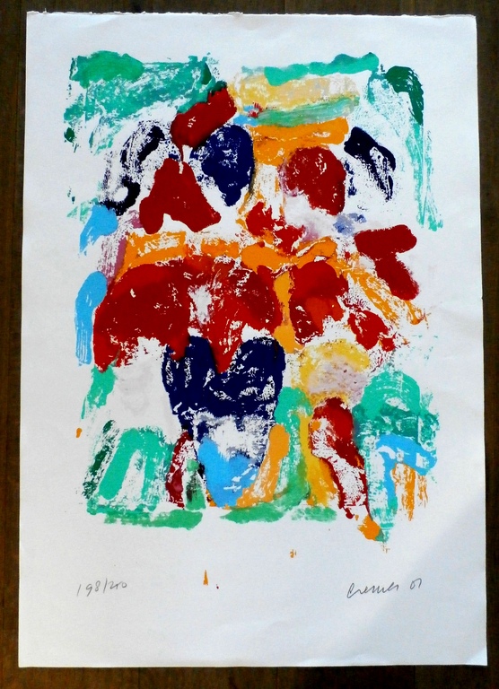 Jan Cremer - Zeefdruk: Tulips - 2001 - Groot! kopen? Bied vanaf 375!