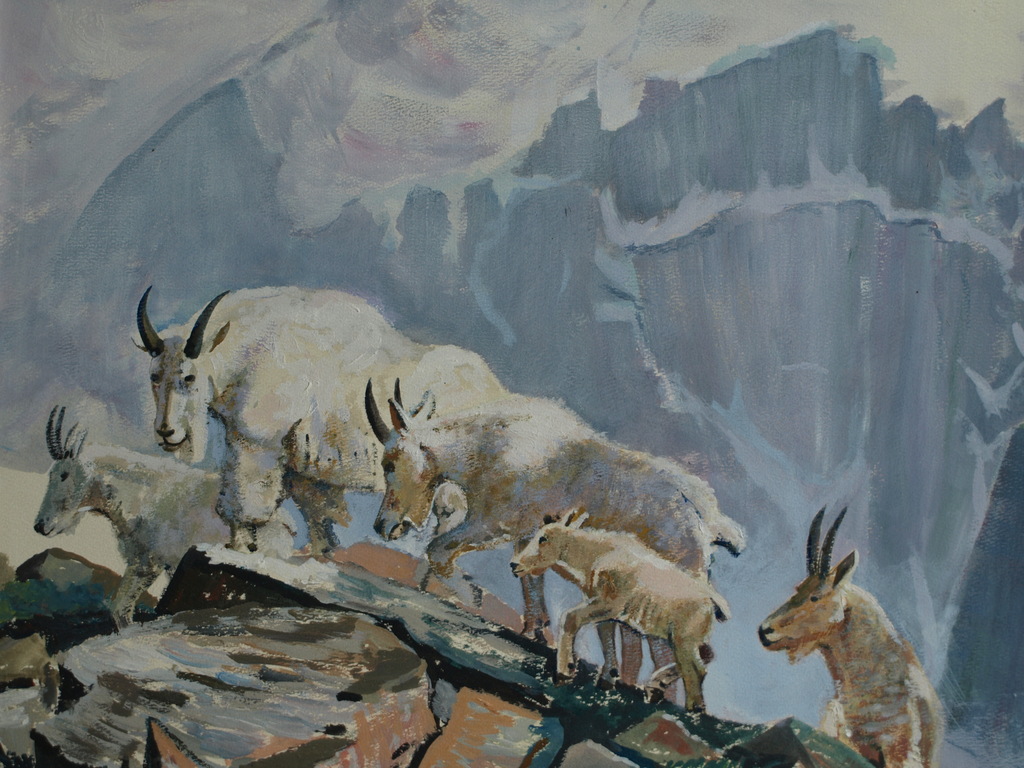 Onbekende kunstenaar : Olieverf op karton, Berglandschap – ingelijst  kopen? Bied vanaf 1!