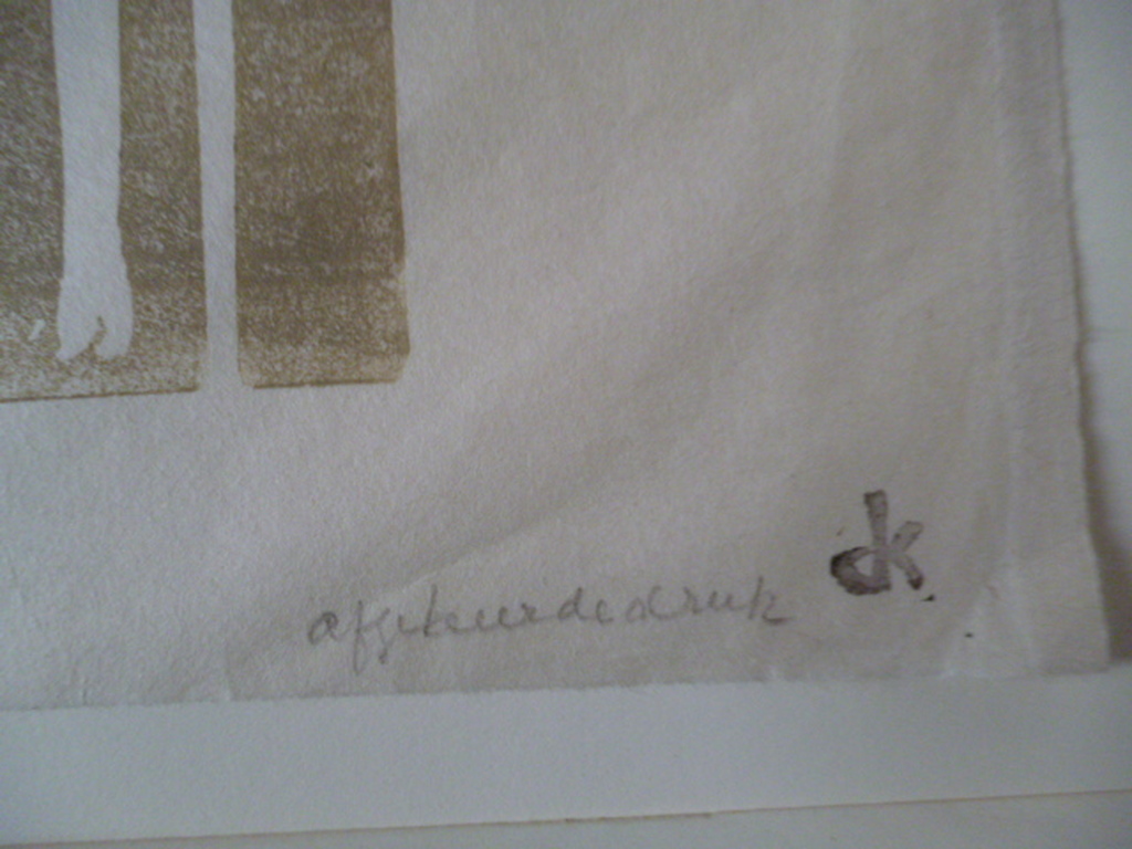 Otto B.de Kat-Linosnede-Twee giraffen kopen? Bied vanaf 60!