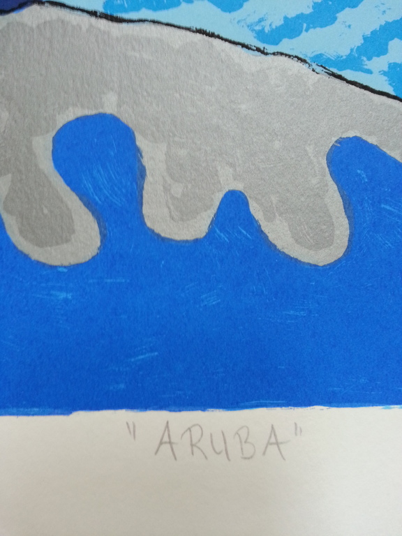 Ronald Boonacker, zeefdruk op papier, Titel;  kopen? Bied vanaf 50!