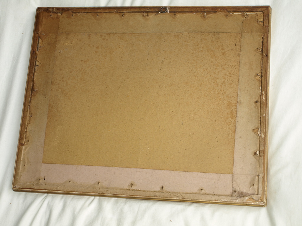 Monogram MvW : Olieverf op papier, Landschap – Haagse School? - ingelijst  kopen? Bied vanaf 1!
