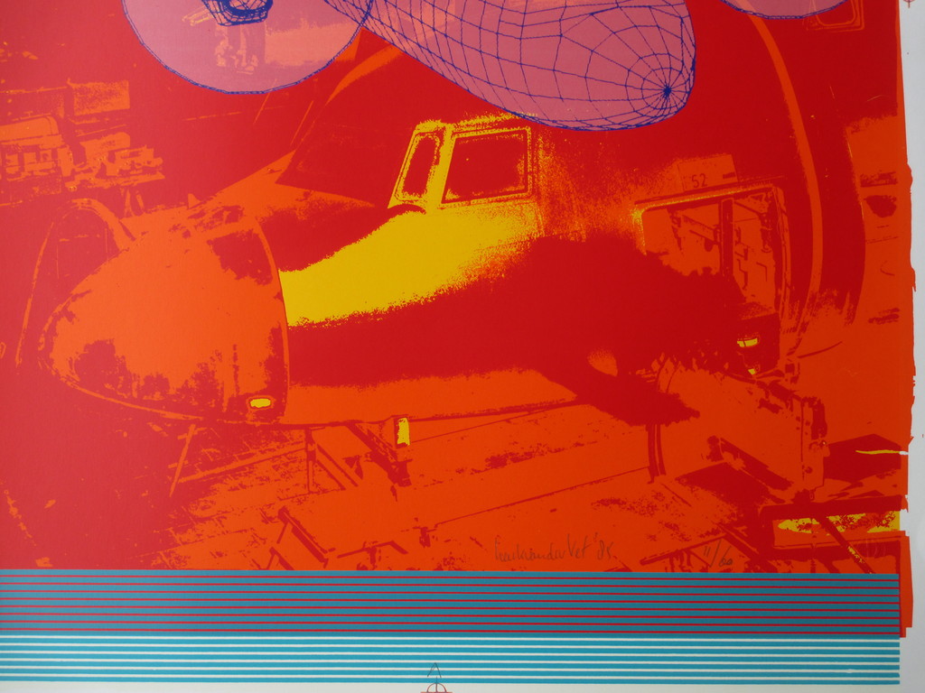 Henk van der Vet - Henk van der Vet, Vliegtuigwereld, Zeefdruk kopen? Bied vanaf 40!