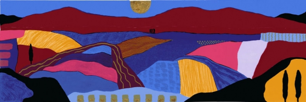 ronald Boonacker, Toscaans Landschap II, Zeefdruk kopen? Bied vanaf 1!