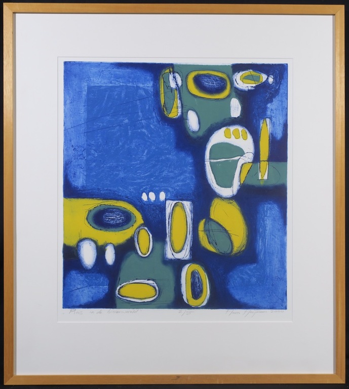 Hans Heijman: Ets, Reis in de binnenwereld - Ingelijst verkocht voor € 35!