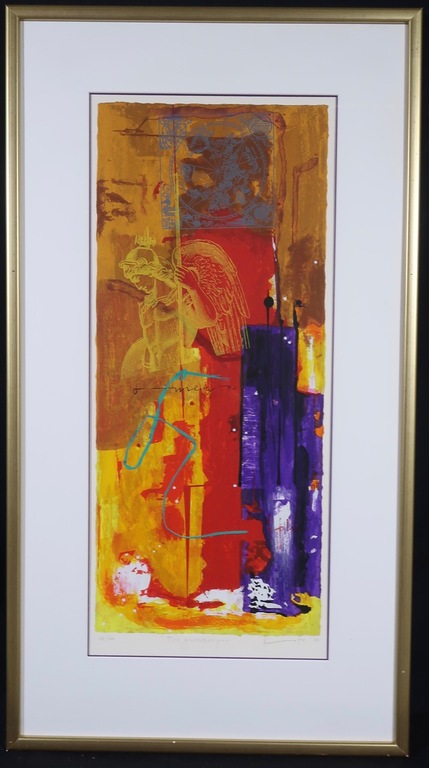 Piotr Konkel: Zeefdruk, The gatekeeper - Ingelijst verkocht voor € 50!