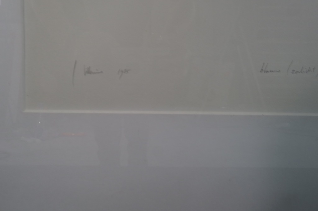 Jaap Hillenius: Litho, Blauw (zonlicht) - Ingelijst kopen? Bied vanaf 35!