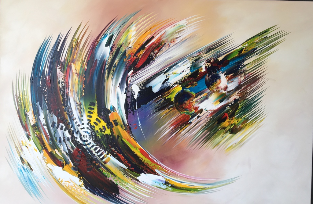 Gena - Abstract “ Serenity “  verkocht voor € 250!