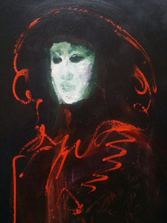 Luis Filcer - Luis Filcer. Olieverf op doek. Venetiaans figuur met masker. kopen? Bied vanaf 595!