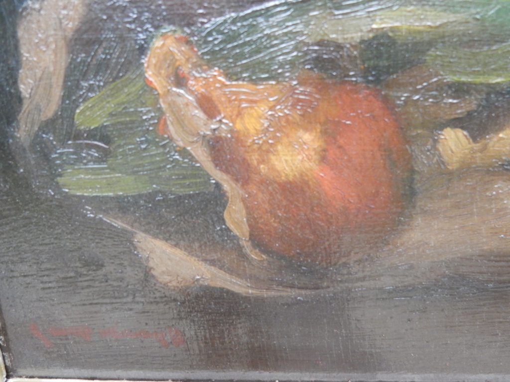 Joop Kropff, stilleven, ui en peer, gesign. olieverf op doek kopen? Bied vanaf 150!