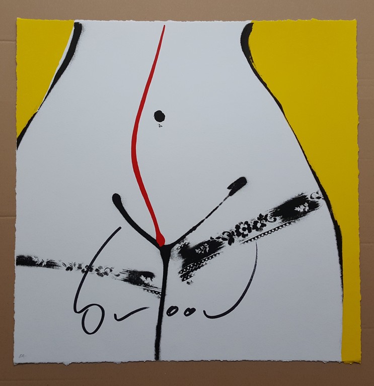 Herman Brood - Hips Geel - gesigneerde zeefdruk op papier - oplage E/A kopen? Bied vanaf 150!