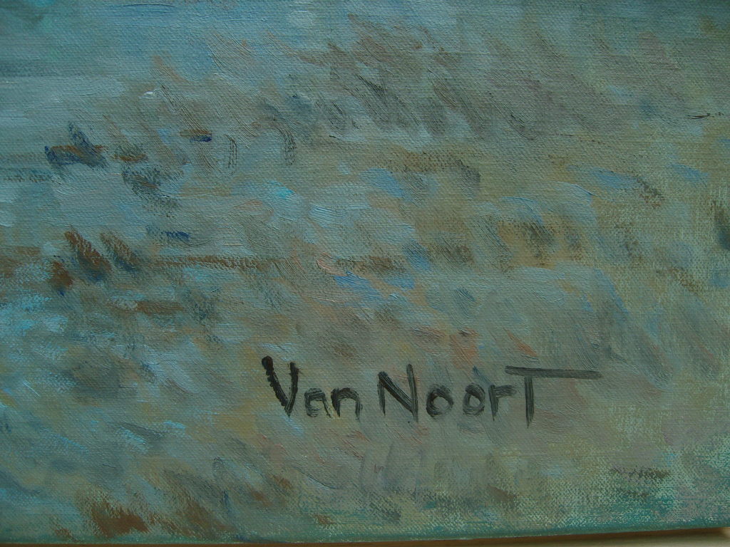 Arie-Cees van Noort: Strandgezicht. GROOT TOPWERK! kopen? Bied vanaf 1300!