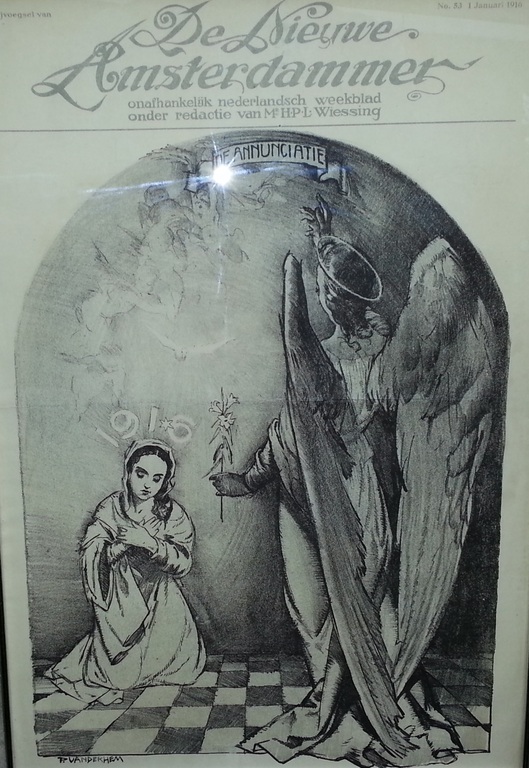 Piet van der Hem (1885-1961) - litho uit 1916, gesigneerd verkocht voor € 35!