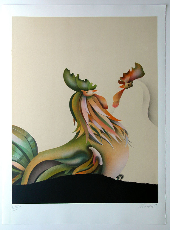 DONADINI, ‘Les deux amis’, originele litho, handgesigneerd kopen? Bied vanaf 45!