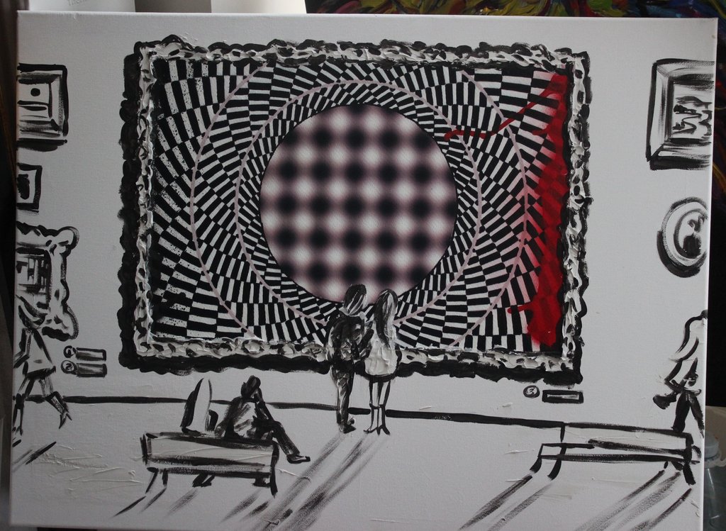 Elena Polyakova: Acrylverf , 	In the Museum of Modern Art kopen? Bied vanaf 100!