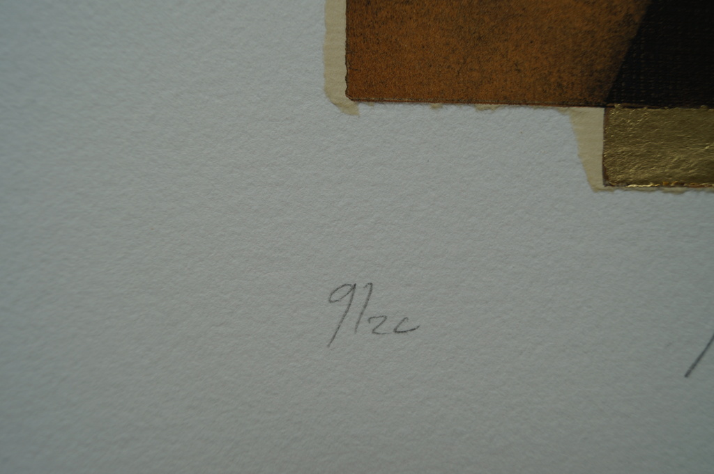 Jan Naezer - ets met bladgoud - 2003 - 20 ex. kopen? Bied vanaf 1!