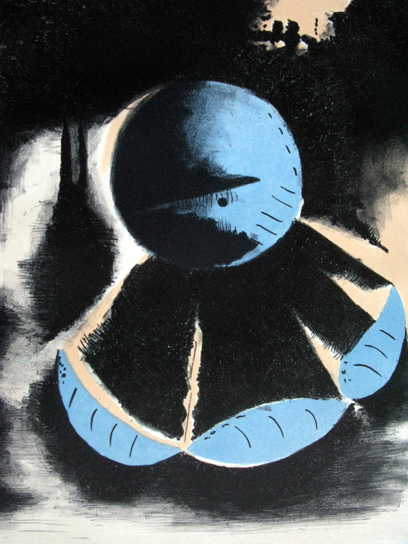 NOUR EDINE JARRAM - groot abstract werk in kleine oplage - gesigneerd in potlood r.o. kopen? Bied vanaf 40!