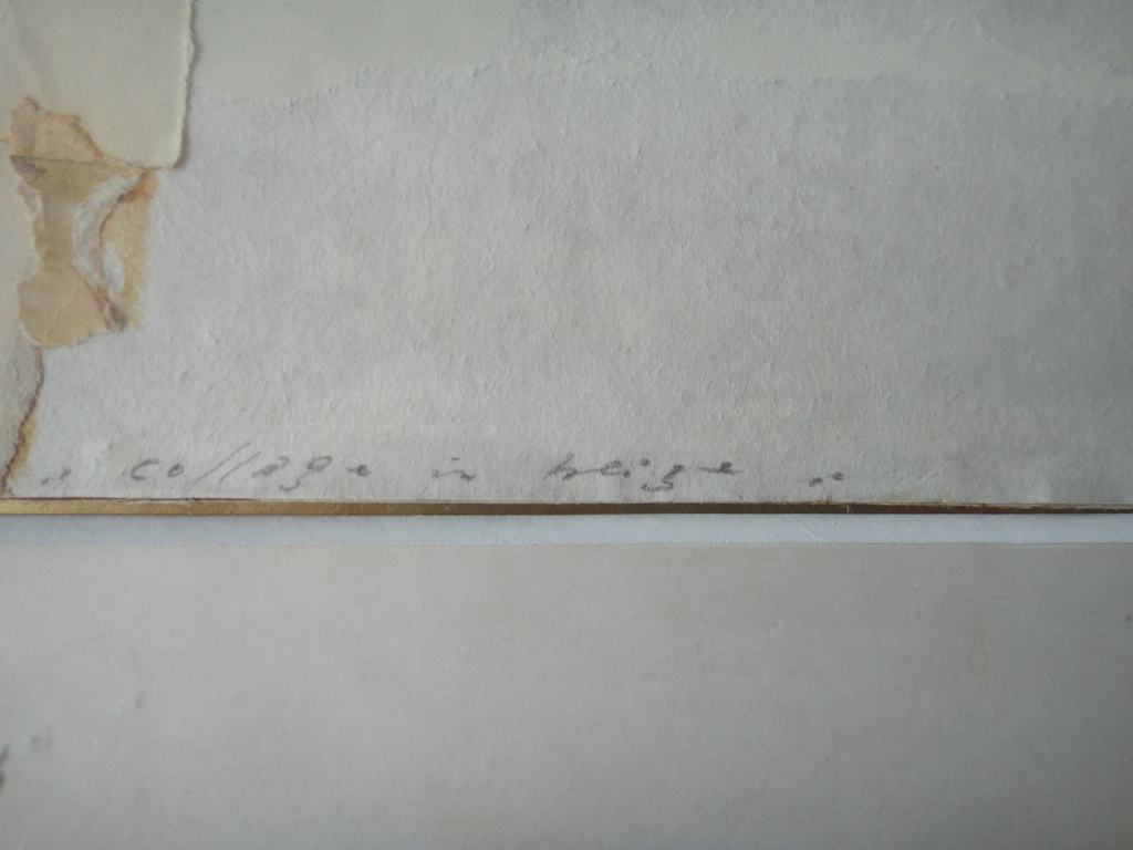 Gerard Brussee, collage , 'collage in beige'/'Verschuivingen 2' kopen? Bied vanaf 50!