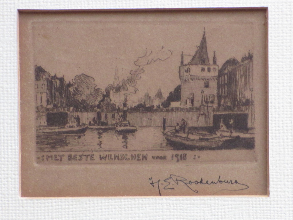 Hendrik Roodenburg, Bij de Schreierstoren Amsterdam, Ets kopen? Bied vanaf 1!