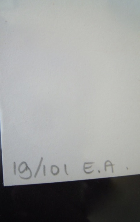 Marry Teeuwen de Jong 1945 - Wit vierkant, diagonaal gedeeld  -hand gesigneerd. kopen? Bied vanaf 10!