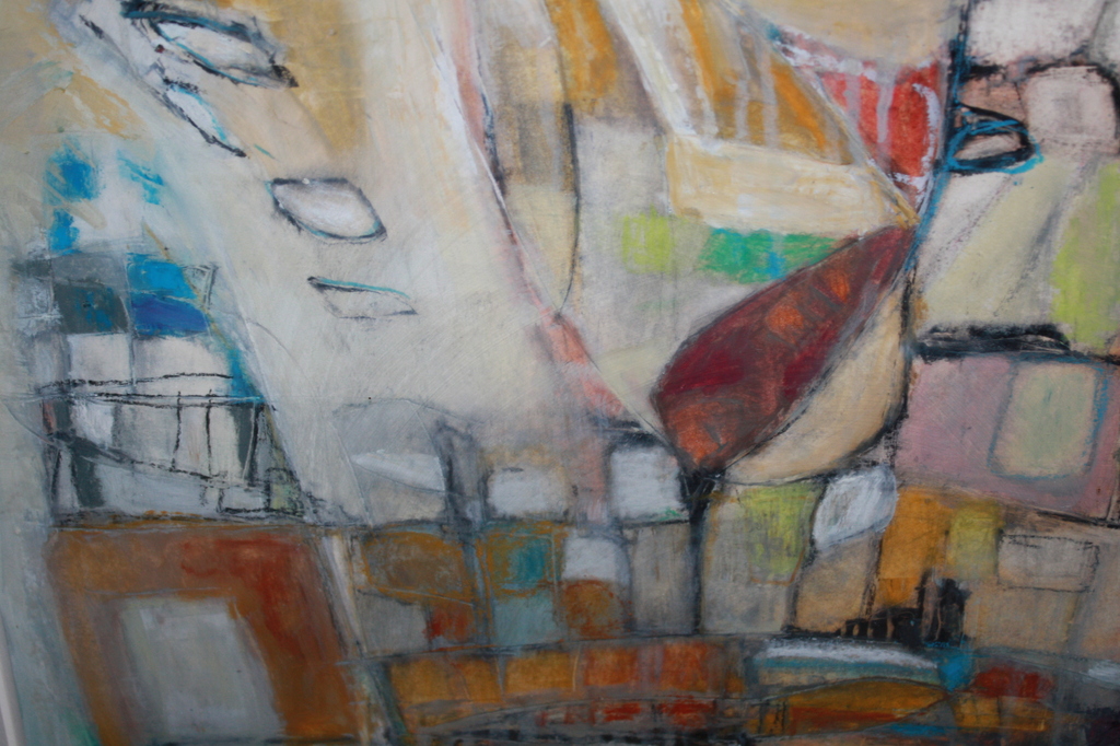 Buddy Hermans  - ABSTRACT OLIEPASTEL verkocht voor € 230!