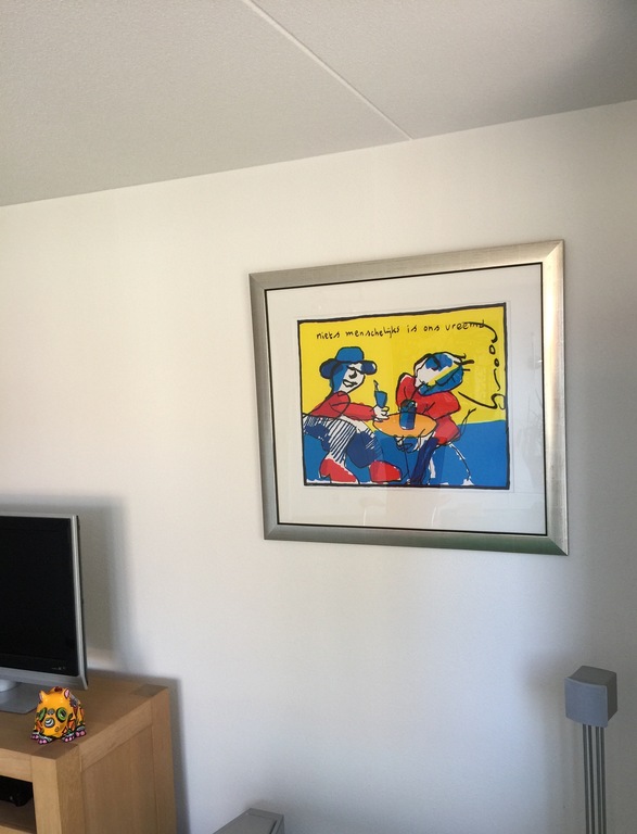 Herman Brood - Handgesigneerde Zeefdruk: "Niets menschelijks is ons vreemd" kopen? Bied vanaf 1!