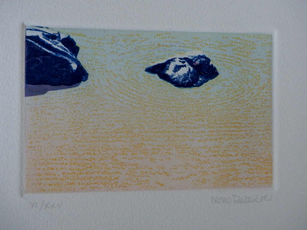 Nono Reinhold - 5 kleuren ets -1983 + gesigneerd gedicht Bert Schierbeek kopen? Bied vanaf 50!