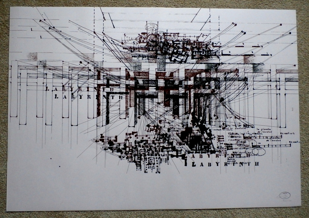 Gerti Bierenbroodspot - litho: Labyrinth - 1975 kopen? Bied vanaf 75!