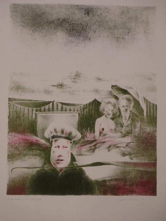 Wout Muller, Wonderkind, Kleurenlithografie verkocht voor € 75!