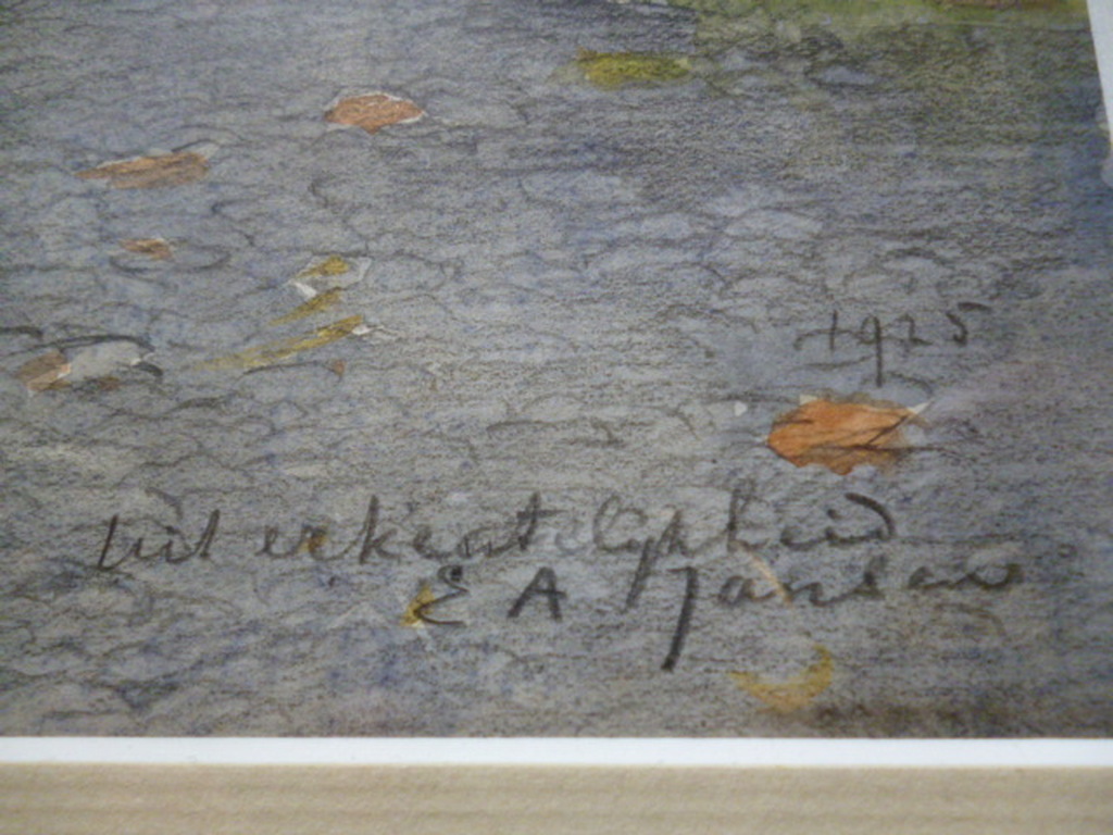 E.A. Jansen - aquarel - Kuiperspoort Middelburg kopen? Bied vanaf 275!