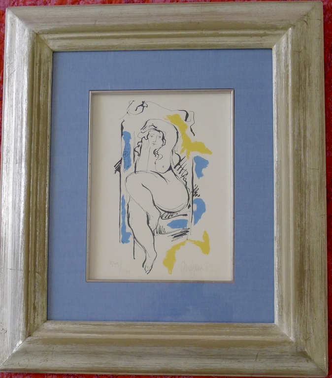 Nic Jonk, Lithografie uit beroemde Avenue serie in 1987. verkocht voor € 125!