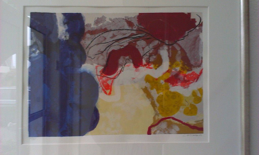 Henk van Vessum, zeefdruk, ingelijst kopen? Bied vanaf 45!