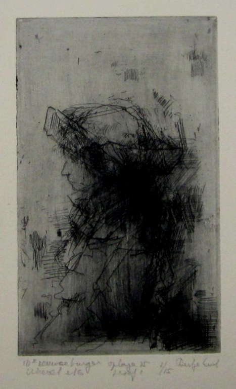 Dirkje Kuik, ets verkocht voor € 70!