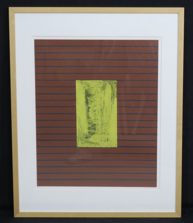 Bert Loerakker: Zeefdruk, Zonder titel -Ingelijst kopen? Bied vanaf 1!