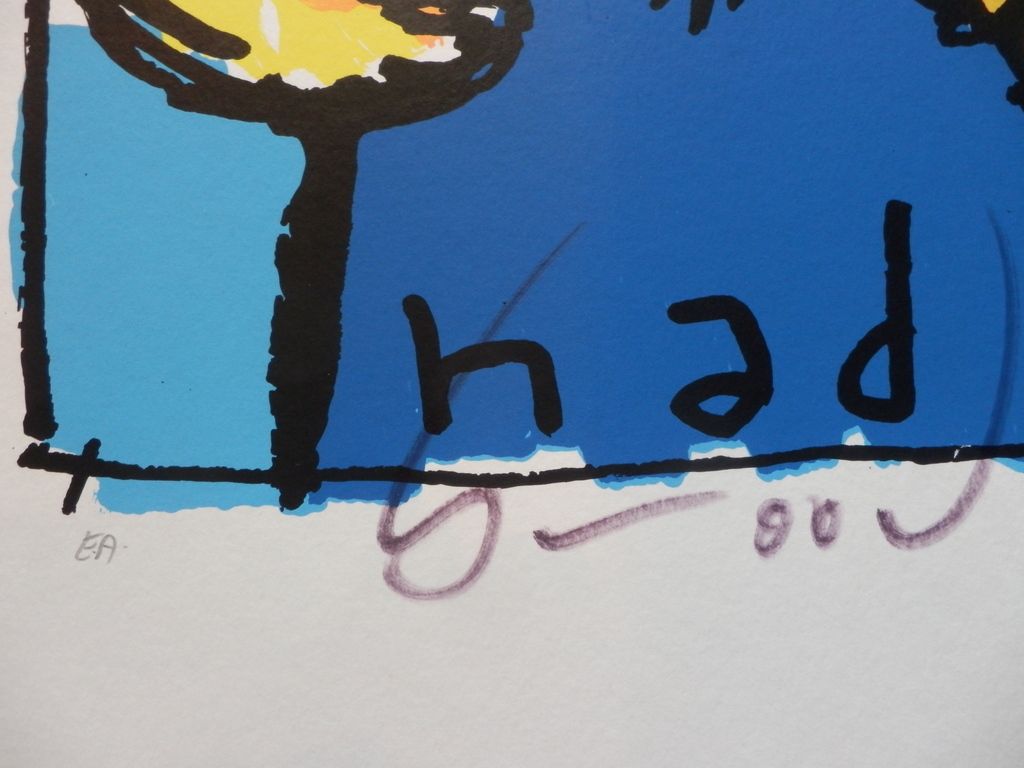 HERMAN BROOD, Gelimiteerde en HANDGESIGNEERDE Zeefdruk  ALS IK JOU NIET HAD kopen? Bied vanaf 225!