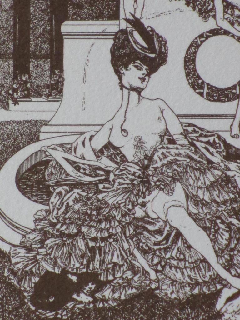 Franz von Bayros, Erotische scene, Litho kopen? Bied vanaf 1!