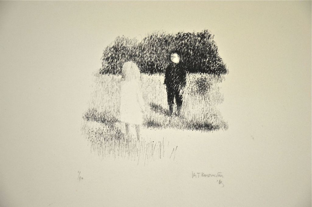 Metten Koornstra: Litho. Ontmoeting verkocht voor € 50!